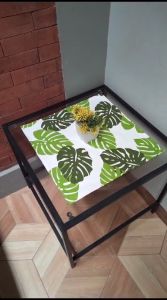 Taplak Meja Kotak uk.40x40cm Bahan Kanvas Premium Tebal dan Motif Cantik