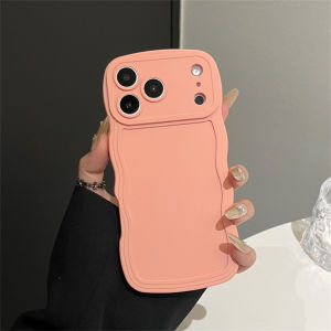szhaiyu | Liquid Silicone Wave Phone Case for IPhone 17 Air 16E 16 15 14 Plus 13 12 11 Pro Max Full Lens Protection Soft Cover