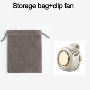Mini Clip Fan Shirt Fan Rechargeable Battery Personal Body clothes Fan for outdoor full body cooling Waist fan With Storage Bag