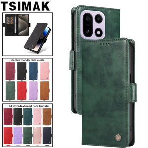 Wallet Case For Oneplus 12 12R 13 13R 13T 15 15R 15T Nord CE 5 4 Lite CE4 Nord5 CE5 Cover Magnetic Side buckle Flip Leather Coqu