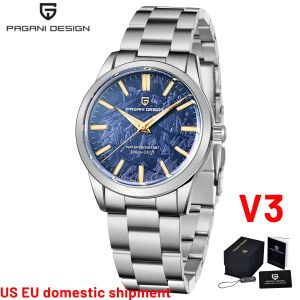 Pagani Design | PAGANI DESIGN New 40MM Mens Quartz Watches Top Luxury Ultra Thin Fashion Watch For Men AR Sapphire Mirror Wrist Watch