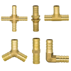 YQBS Y Cross Brass Barb Connector Hose Pipe Fitting 2 3 4 way For 4mm 5mm 6mm 8mm 10mm 12mm Hose Air Water Pneumatic Tube Hose