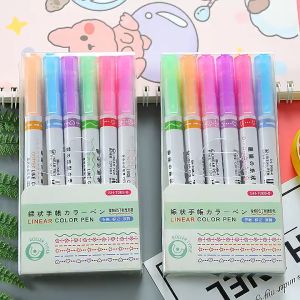 Ready Stock 6Pcs/Set Curve Highlighter Pen: A Comprehensive Guide