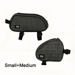 CYCLE ZONE | Bike Top Tube Bag with Side Mesh Pocket Bicycle Triangle Pouch Portable Cycling Front Frame Storage Bag for MTB Road Bike Part