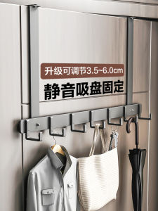 No-Drill Door Back Clothes Hanger Adjustable Bathroom Storage Rack Wall-Mounted Bedroom Organizer Space Saver Aluminum Alloy
