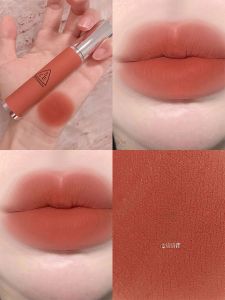 New 3CE Evening Transparent Velvet Acrylic Lipstick Womens Brown Lip Glaze Matte Finish Long-lasting Color Any Skin Type