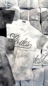 (HOT) ÁO THUN CỔ TRÒN NAM NỮ PHỐI VIỀN CARO H THÊU CHỮ MS