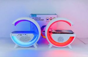 Jinn ลำโพงบลูทูธพร้อมแสดงไฟเปลี่ยนสี สามารถตั้งโชว์ ดีไซน์สวย รุ่น BT-2301 รองรับบลูทูธ USB TF FM AUX Wireless Charging ของแท้ 100% รับประกัน 1 ปี