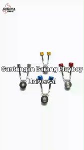 Gantungan Barang Playboy Universal Biru-Emas-Merah-Chrome-Pelangi-Silver Pengait-Kait Barang Model Play Boy