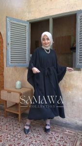 Wulfi Kaftan Sakinah Black All Size: Desain Kaftan Modern
