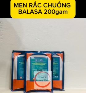 Men rắc chuồng BALASA giảm mùi hôi phân hủy phân khí độc 200gam. Thú y Trường Thịnh