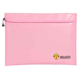 Fireproof Waterproof Sealed Home Use Document Storage Bag Moisture Proof Passport Cash Storage Pouch Polyester Material