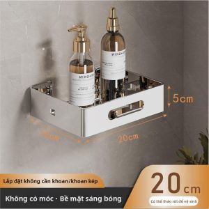 JUNHUIDA | Giá Để Vật Phẩm Phòng Tắm Inox Treo Tường Có Thể Giặt Rửa