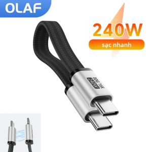 Cáp Sạc Nhanh Đa Chức Năng 240W Từ Tính Loại C Sang C Dành Cho iPhone 15/16 Samsung Tốc Độ 80Gbps Hỗ Trợ 16K 60Hz Truyền Dữ Liệu Nhanh