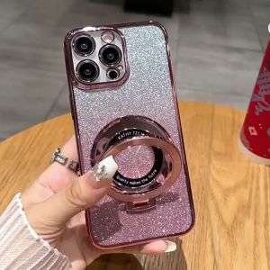 Case POCO C75 Luxury Glitter Softcase free Ring Magsafe Holder