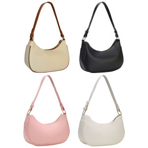 กระเป๋าสะพายข้างผู้หญิงทรงครอสบอดี้หนัง PU ขนาดเล็ก ดีไซน์ทันสมัย สีสันหลากหลายสำหรับการเดินทางและลำลอง