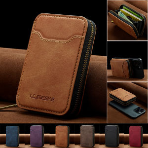 EUCAGR RFID Shielded Magnetic zipper Phone Holder Wallet Premium Synthetic Leather for Phone & Cards Compact Design Ideal Gift