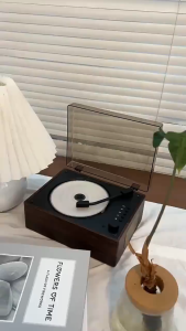 【READY STOCK】Retro CD player speaker surround sound Bluetooth USB portable CD speaker
