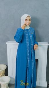 Gamis Mix Brukat Crinkle Airflow Premium: Model Baju Dress Wanita Muslim Terbaru