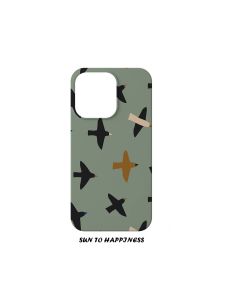 Simplified Design Abstract Bird Illustration Artistic Style  16PROMAX Film Phone Case 15Plus 13 14pro Large Hole Matte Unique Personality Full Cover Glossy High-End Feeling