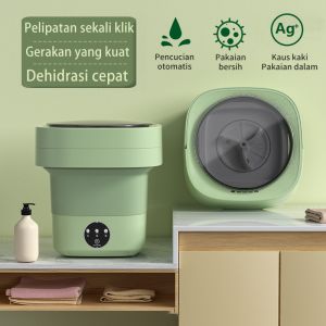 **Mesin Cuci Mini Portable & Mesin Pengering Pakaian 8L Dikirim Dari Jakarta+COD**