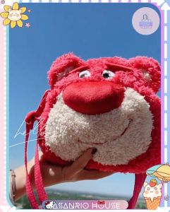 Túi đeo chéo ASANRIO HOUSE hình Gấu Dâu LOTSO ToyStory Disney đáng yêu