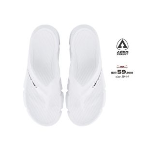Aerostreet 39-44 Triton Putih - Sandal Sendal Jepit Casual Pria Wanita Aero Street ADBAA