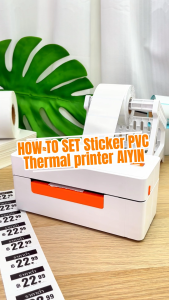 Gprinter สติ๊กเกอร์ PVC สติ๊กเกอร์ใสขุ่น สติกเกอร์ความร้อน พีวีซีใส Barcode บาร์โค้ด PVC Thermal sticker