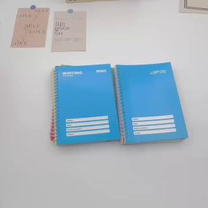 ZOFDA 10Colors Spiral Notebook for Kids A5 Composition Writing Notebook Aesthetic Double Metal Ring Waterproof 80 Leaves School Supplies Grade 1-5