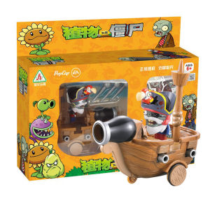 Plants Vs Zombies 2 Pirate Ship Zombies Toy Set Pull Back Car Action Figures Battle Game Model Game Character Kid Boy Toy Gift