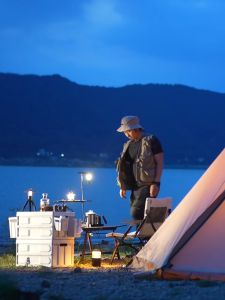 Locaupin Folding Storage Bins with Wood Lid Collapsible Closet Organizers Multifunctional Plastic Camping Storage