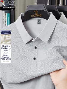 TUCANO | Silk Mens Polo Shirt Short Sleeve
