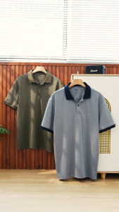 Áo Thun Polo Nam AirWeave Họa Tiết Tinh Tế Vải Cotton Cao Cấp Thoáng MátTrẻ Trung Thanh Lịch Năng Động Chuẩn Form