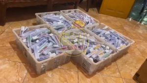 Souvenir PISAU 50 pcs: Kemas Mika & Kartu Ucapan Murah