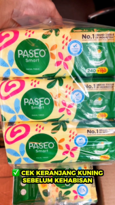 Tisu Paseo 390 Sheet (4 PACK) – 3 Lapis Super Tebal & Tisu Premium Go Smart Beli 2 Gratis 2!
