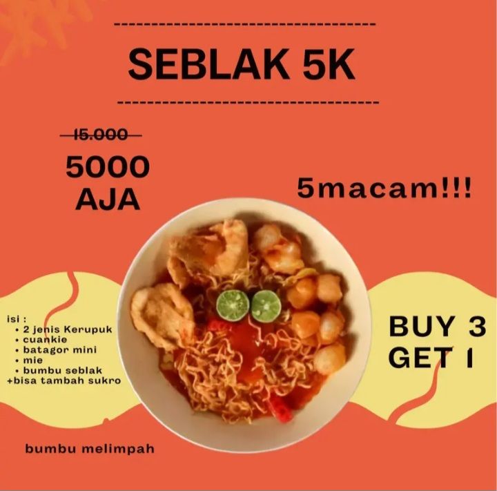 SEBLAK MURAH!!! SEBLAK BANDUNG LENGKAP Mie Seblak Dalam Pouch