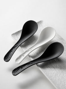 Elegant Ceramic Soup Spoon High End Fine Dining Ceramic Spoon Porcelain Soup Spoon Dining Utensils Home Use Kitchen Spoon