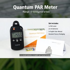 เครื่องวัด PPFD พกพา เครื่องวัดรังสีโฟโตสังเคราะห์ PPFD เครื่องวัดความเข้มแสง