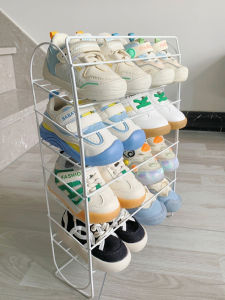 WEIAI | Childrens Shoe Rack Wall-mounted Multi-tier Shoe Organizer Space-saving