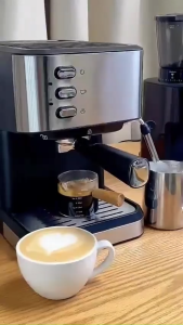 【Taivani】เครื่องชงกาแฟ เครื่องชงกาแสด เครื่องทำกาแฟสด สกัดด้วยแรงดันสูง 20 บาร์ ถังเก็บน้ำความจุ 1.5L coffee machine