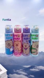 700ml Leak-Proof Durable Water Bottle Cute Capybara Water Cup with Carry Strap Portable for Sports Fitness BPA Free Perfect Gift