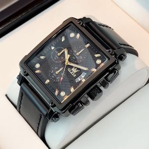 OLEVS jam tangan pria dewasa terbaru 2025 otomatis anti air bercahaya kalender multifungsi persegi dial jam tangan kasual pria
