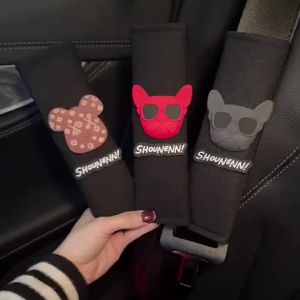 2PCS Sarung Pelindung Tali Pinggang Keselamatan Universal Tali Bahu Kartun Bahu Bernafas & Kit Sarung Alas Bahu Sutera Ais Lembut untuk Dewasa dan Kanak-kanak Kereta Lori SUV