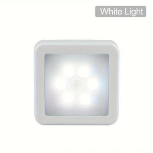 Đèn Ngủ LED Chạy Bằng Pin Có Cảm Biến Chuyển Động Cho Hành Lang WC Con Đường Cạnh Giường Ngủ Ánh Sáng Ấm Áp Đèn Cảm Ứng Cơ Thể Con Người