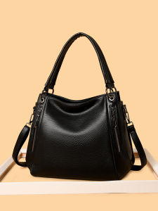 Soft Genuine Leather Mommy Tote Bag 2025 New Style Large Capacity Commuter Womens Single Shoulder Bag Dumpling Shape