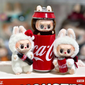 The Monster LABUBU 3.0 Coca-Cola Series Plush Doll Vinyl Face Blind Box Plushie Collectible Toys Keychain Bag Hanging Pendant Gift