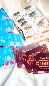 Arjuna Sticker Print Kartu Ucapan Selamat Hari Raya Idul Fitri Greeting Card Custom Free Desain