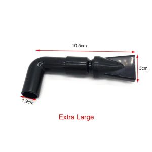Black Aquarium Fish Tank Water Pump Filter Water Outlet Nozzle Return Pipe Fitting Four Sizes Aquarium Accessories 360 Degrees