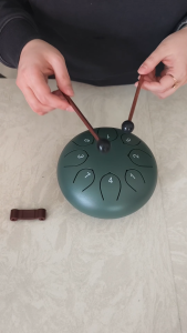 Portable Steel Tongue Drum Complete Set with Drumsticks Storage Bag Clean Cloth Healing Sound Percussion Instrument for Festival Birthday Gift