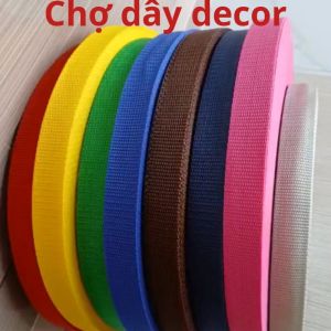 10m Dây dù bản 2.5cm dây quai túi dây làm quai bao lô túi xách dây dù dẹt